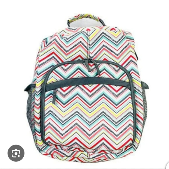 Thirty-One Chevron Multicolor Shoulder Bag - Picture 1 of 4